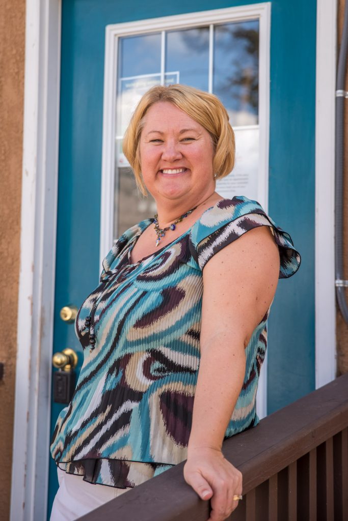 Tamara Aspell, the executive director of Desert Sun Counselling and Resource Centre, spoke recently at the Rotary Club of Osoyoos about the many services her non-profit organization provides. (Richard McGuire photo)
