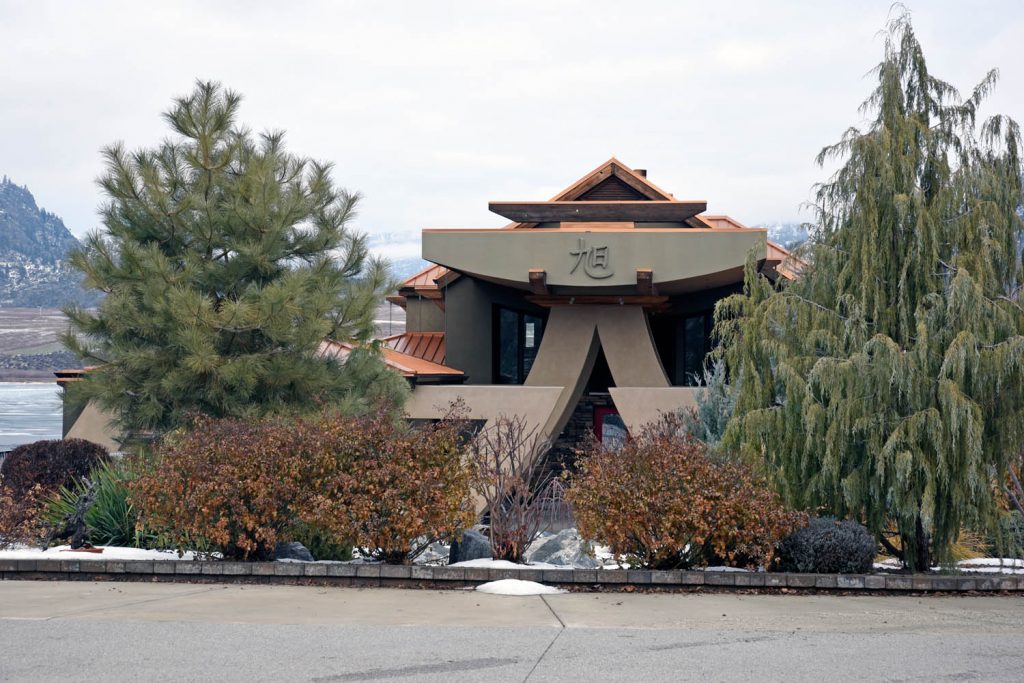 This $1,872,000 lakefront estate north of Osoyoos is assessed at market value for the house, but the assessment on the land is discounted by $329,000 or 50 per cent of its $658,000 market value for education and other taxes because this subdivision is in the agricultural land reserve. There was no apparent sign of farming on the half-acre lot. (Richard McGuire photo)
