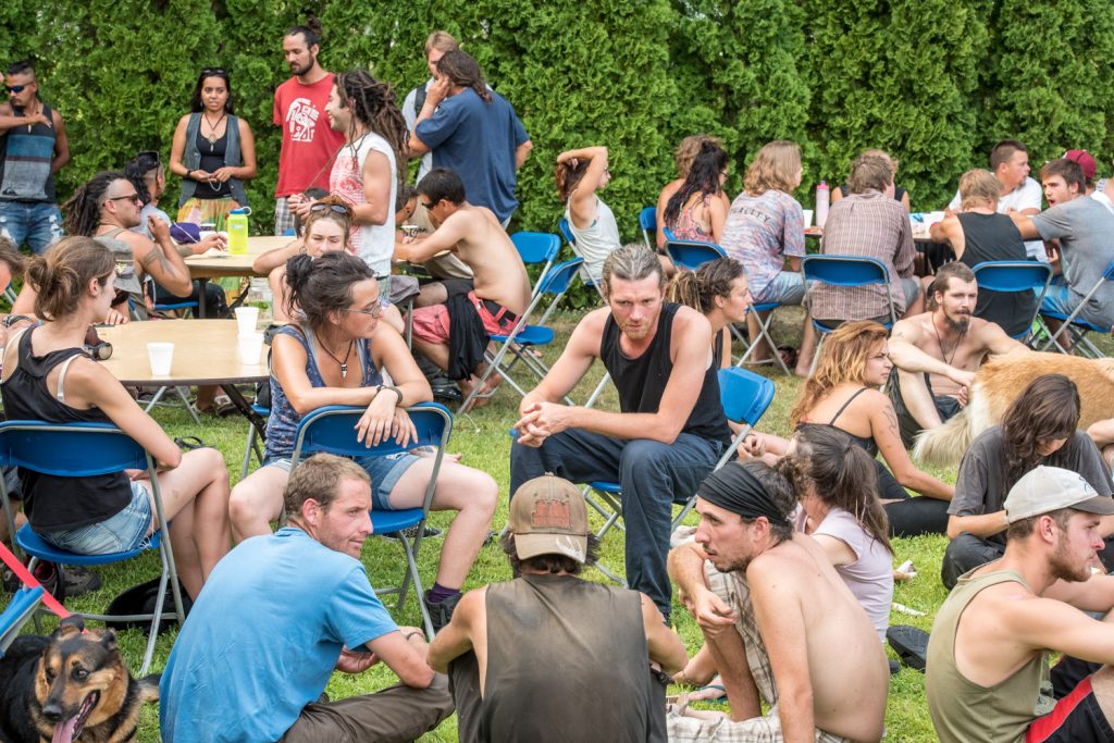 Numbers were down last week from previous years when Osoyoos Baptist Church provided dinners for fruit pickers and other migrants. Pastor Phil Johnson believes this is because with the early fruit season this year, many pickers have moved on elsewhere. (Richard McGuire photo)