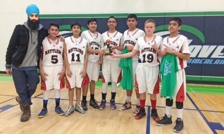 Grade 8 boys from OSS are basketball tourney champs