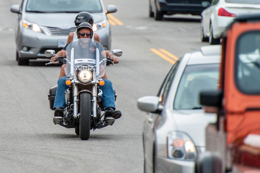 Motorcycles are popular in Osoyoos during summer months, but ICBC is urging people to keep an eye out for them. Although motorcycles make up only about three per cent of insured vehicles, they are involved in nearly 10 per cent of road fatalities. (Richard McGuire file photo)