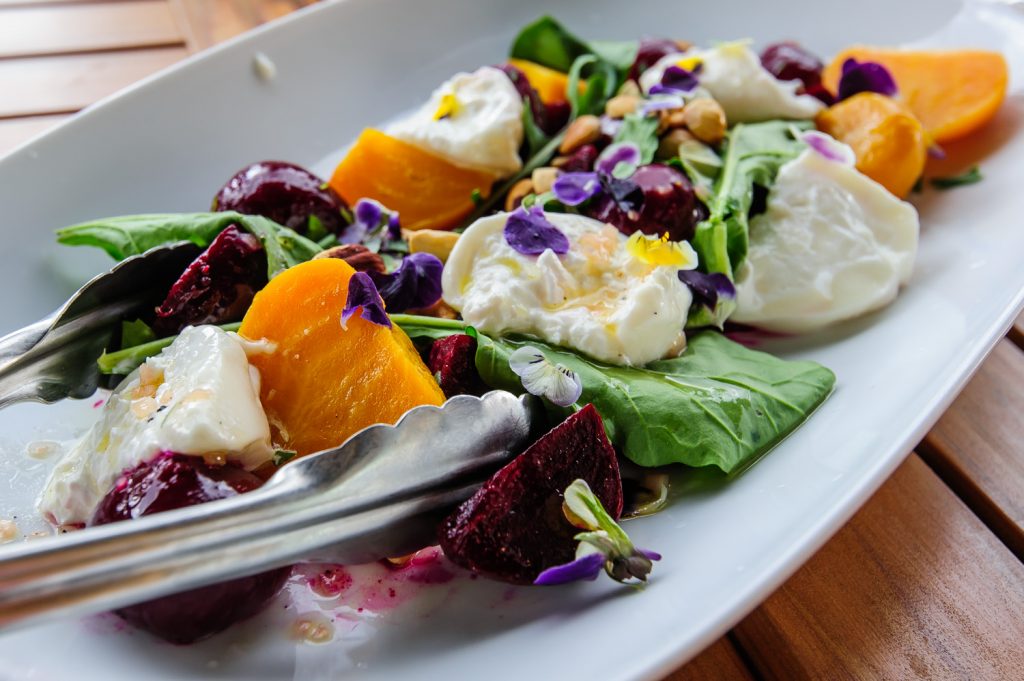 A plate of vegetables is served to guests at Black Hills Estate Winery for pairing with one of the wines. (Richard McGuire photo)