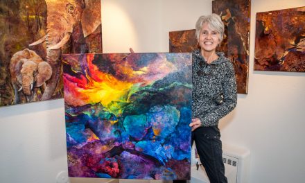 Artist Bonny Roberts creates emotions by layering primary colours