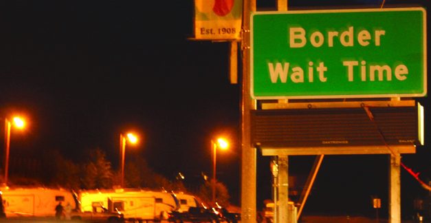 NEW U.S. SIGNS, CAMERAS INDICATE TRAFFIC CONDITIONS AT BORDER