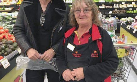 Academy Award-winning actor Nicolas Cage stops in to buy grub at Osoyoos grocery store