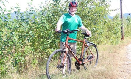 Cannings completes bicycle tour of riding
