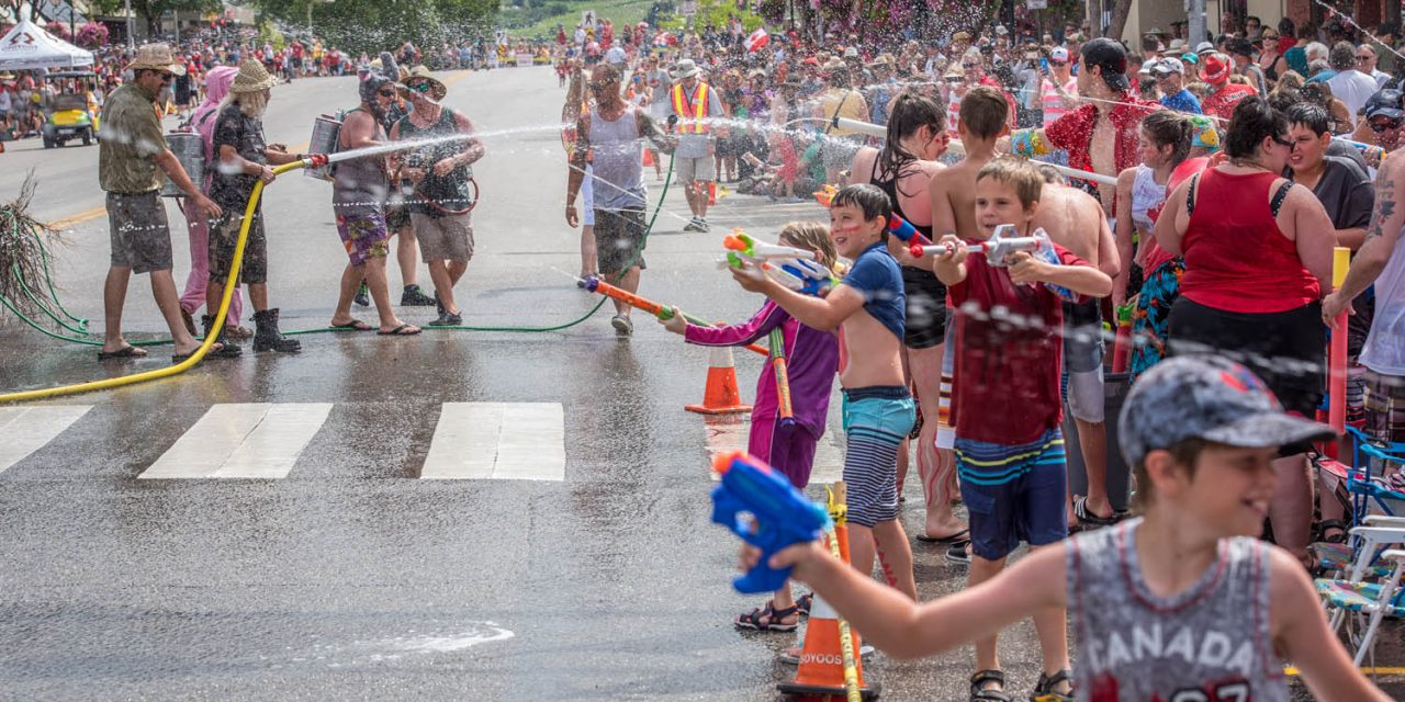 Cherry Fiesta water fight: Please no water balloons
