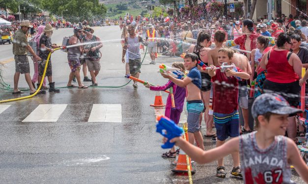 Cherry Fiesta water fight: Please no water balloons