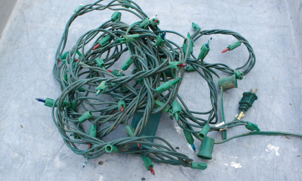 Tis’ the season to recycle unwanted Christmas lights