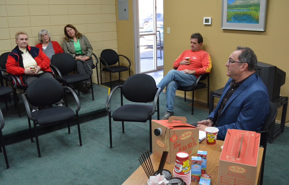 Residents question Oliver mayor on community issues
