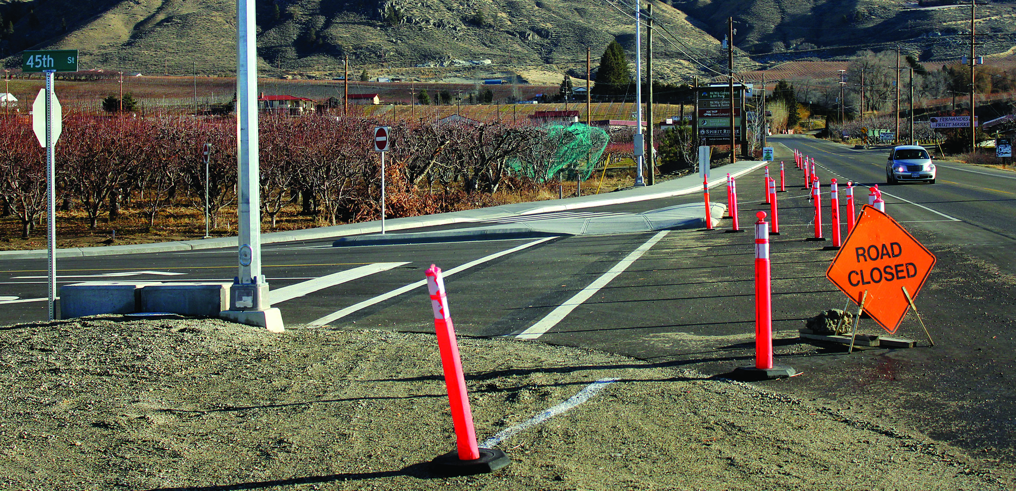 After months of construction and a few delays, 45 Street is scheduled to open within days. Photo by Mathew White.