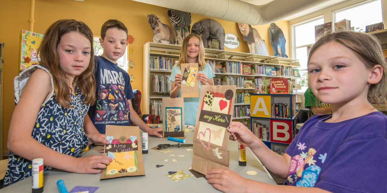 Children make Father’s Day cards at library’s Crafternoon