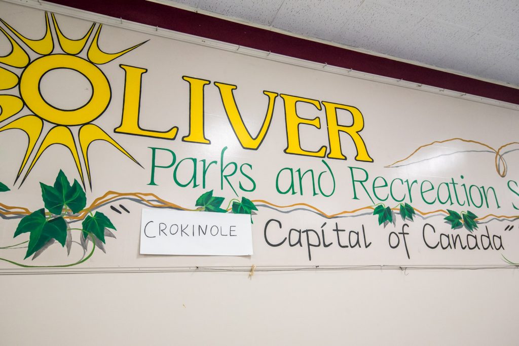 For one day on Saturday, Oliver was rebranded at the Crokinole Capital of Canada. For the past seven years the town has hosted the annual B.C. Crokinole Championship. (Richard McGuire photo)