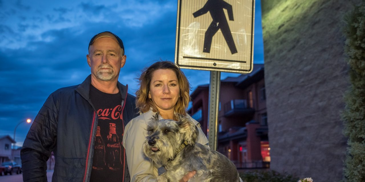 Close call at crosswalk prompts Osoyoos barber to speak out