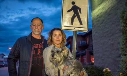 Close call at crosswalk prompts Osoyoos barber to speak out
