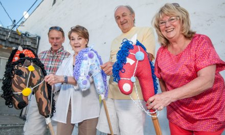 Derby Night allows guests to bet on wooden horses