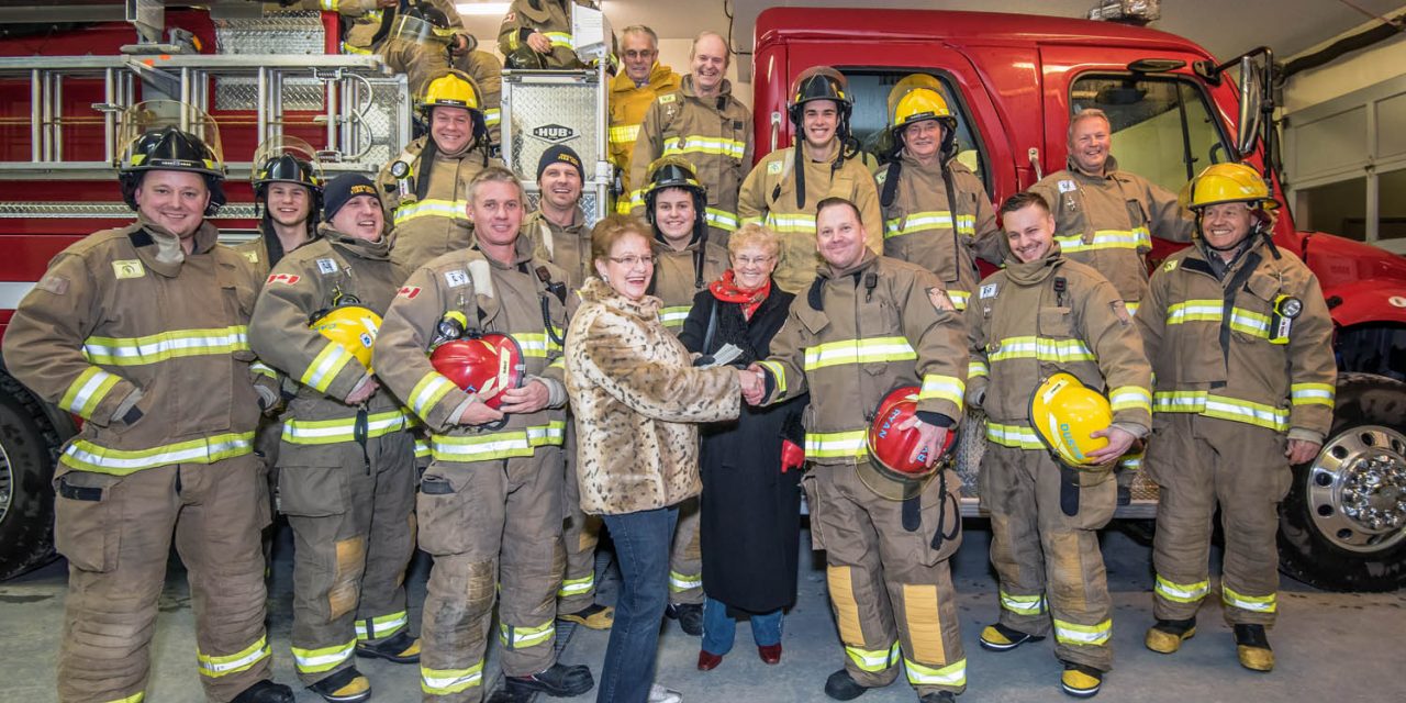 Dorcas Ladies contribute to fire department