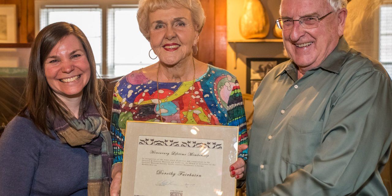 Dorothy Fairbairn leaving Osoyoos 85 years after arriving as toddler