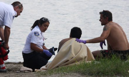 TRIO’S EFFORTS SAVE LIFE OF MAN DROWNING IN LAKE