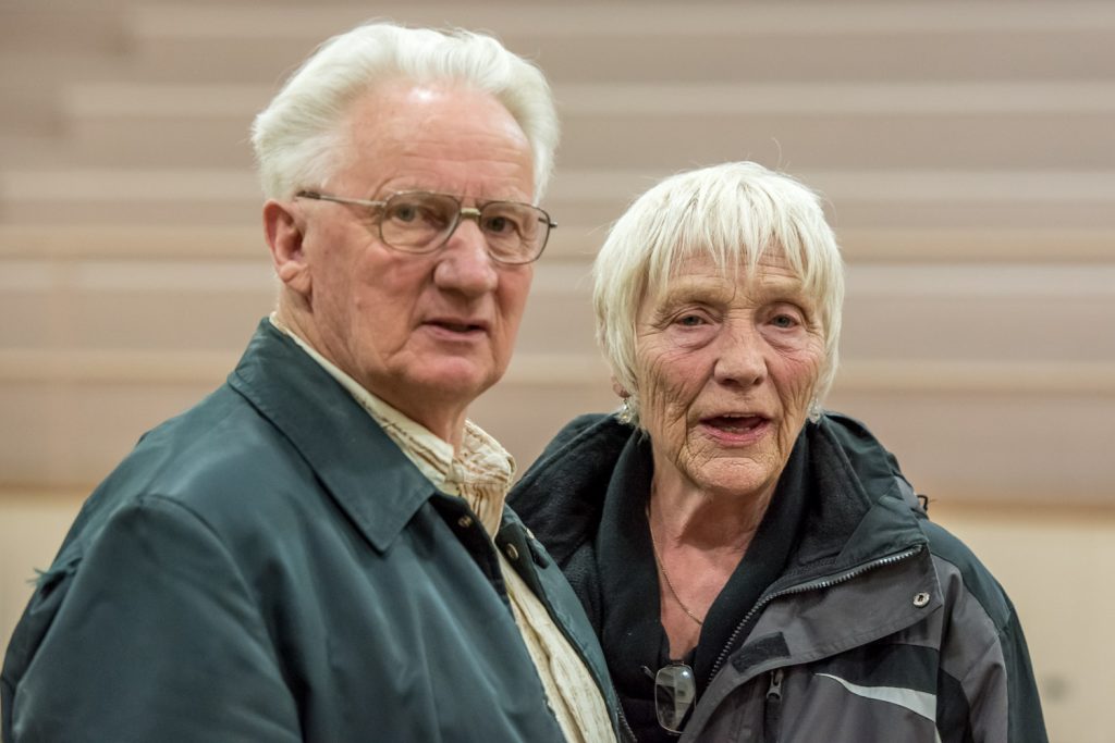 Ray Vandenberg (left) and his life partner Jean Clarke were big losers on election night. Vandenberg finished second in the mayoral race nearly 1,000 votes behind winner Sue McKortoff and Clarke finished dead last among the councillor candidates. The fire hall borrowing bylaw, which the two worked hard to oppose, was passed by a wide margin. (Richard McGuire photo)