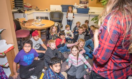 Grade 3 students visit Osoyoos Times to ask how newspapers work