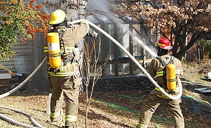 FIRE DESTROYS RURAL HOME