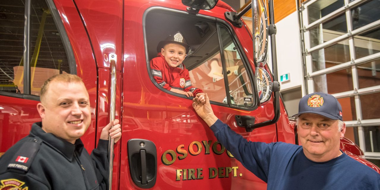 Zephyr Peltier, 5, wins his dream — day as fire chief