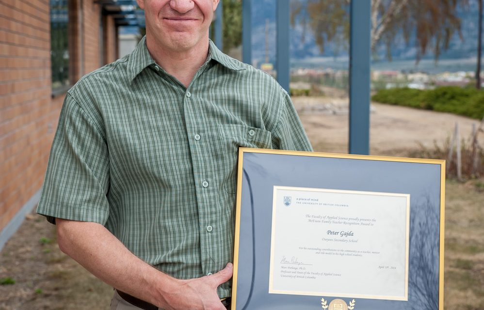 OSS teacher Peter Gajda wins prestigious teaching award