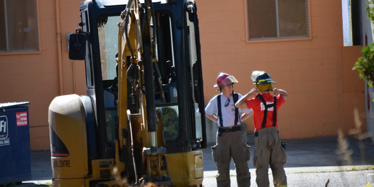 Firefighters attend gas leak