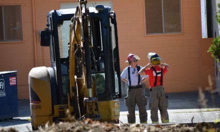 Firefighters attend gas leak