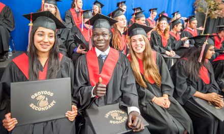 Students at Osoyoos Secondary School celebrate graduation 2014