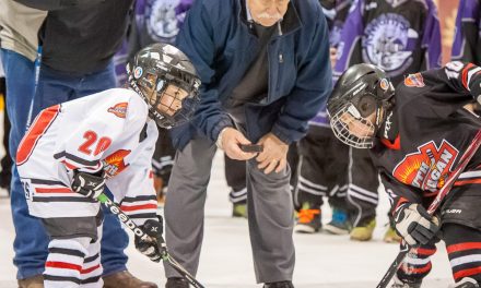 Jim Harrington thrilled to drop puck at Atom Fiesta