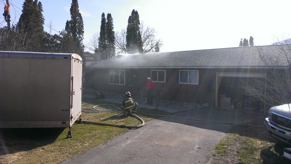House fire in Oliver