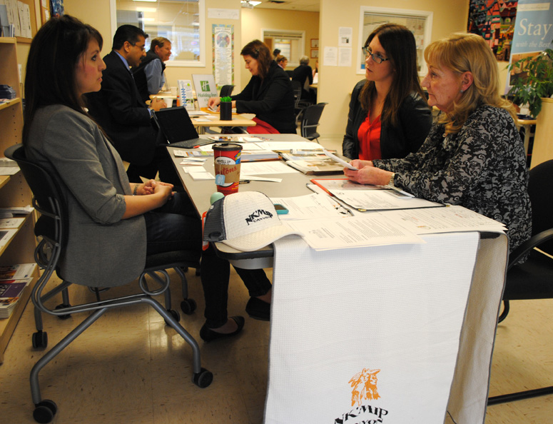 Local businesses connect with potential employees at Oliver Job Fair