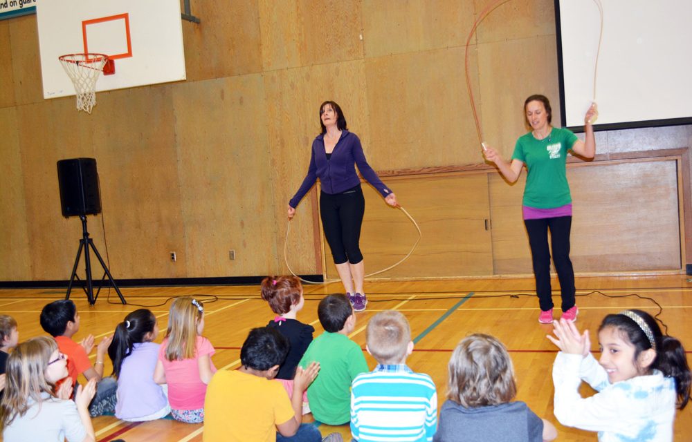 Jumping for joy – and for a good cause