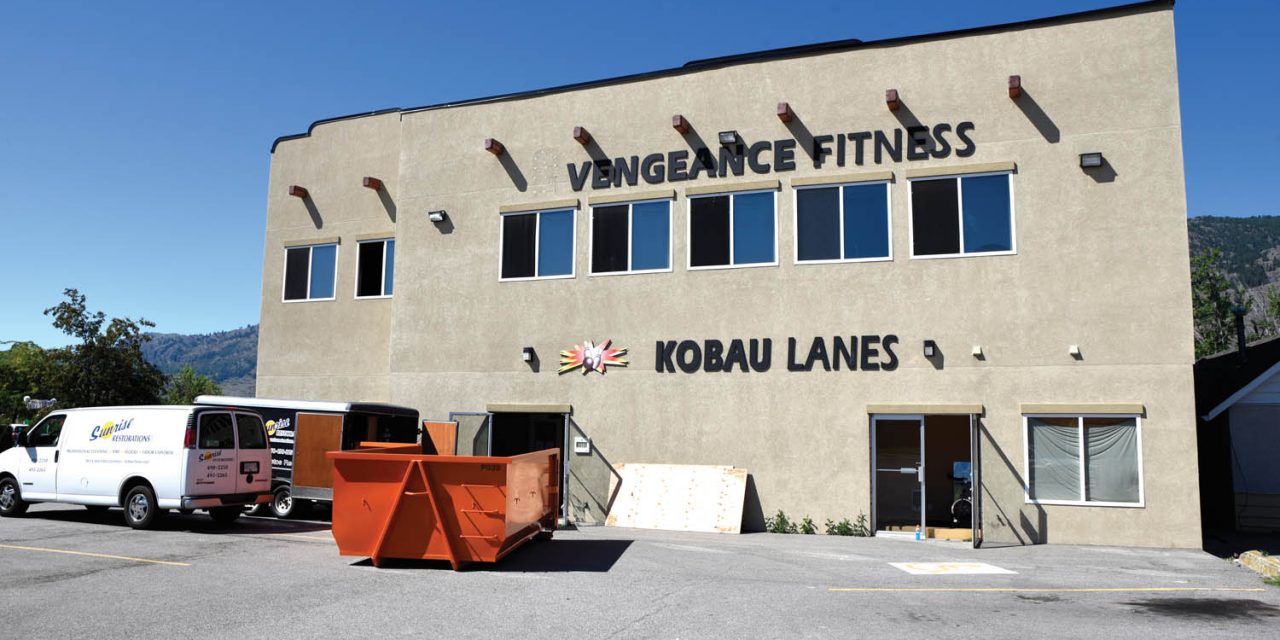 Reopening of Kobau Lanes, Vengeance Fitness delayed to March