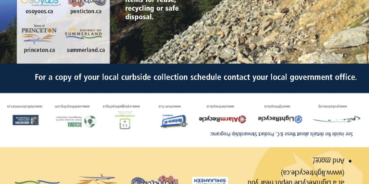 IMPRESSIVE NEW RECYCLING GUIDE COMING TO OSOYOOS HOMES THIS WEEK