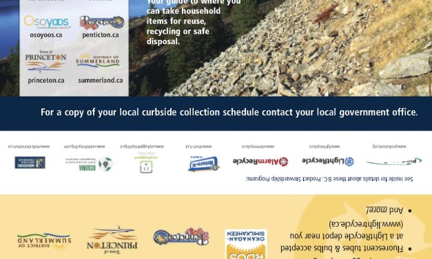 IMPRESSIVE NEW RECYCLING GUIDE COMING TO OSOYOOS HOMES THIS WEEK