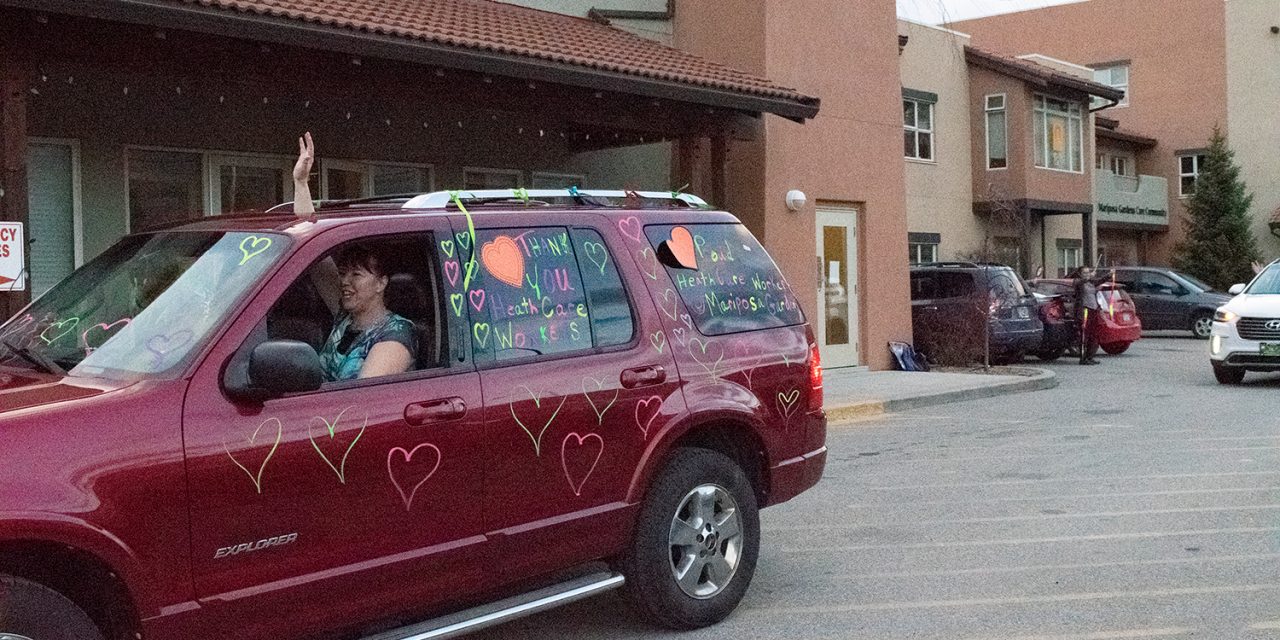 Osoyoos residents honk around town to support frontline workers