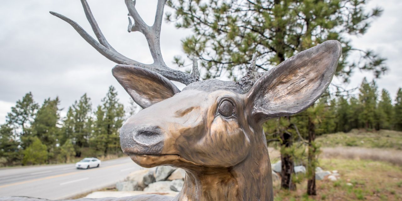 Anarchist Mountain community upset about vandalism of mule deer statue