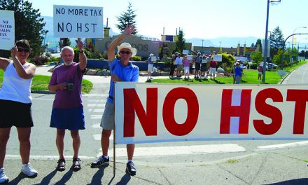 THOSE AGAINST HST TAKE MESSAGE TO STREETS, MLA