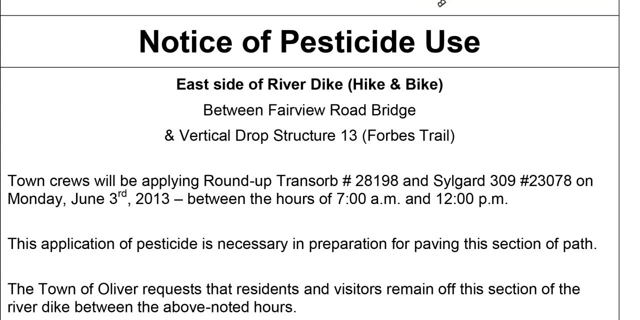 Notice of Pesticide Use