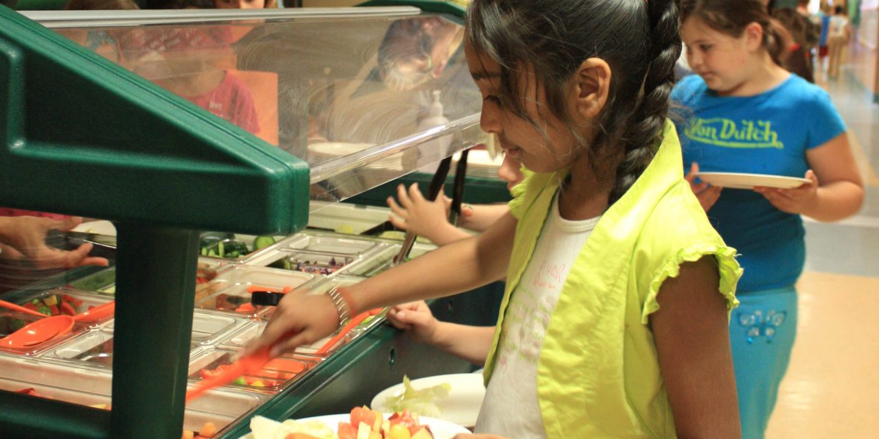 ELEMENTARY SCHOOL PROMOTES HEALTHY LUNCHES, BENEFITS OF EATING LOCAL FOOD WITH NEW SALAD BAR