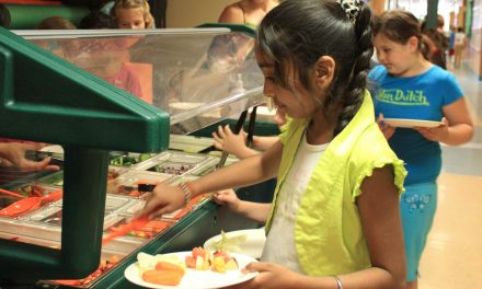 ELEMENTARY SCHOOL PROMOTES HEALTHY LUNCHES, BENEFITS OF EATING LOCAL FOOD WITH NEW SALAD BAR