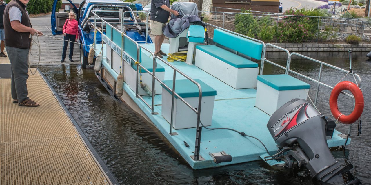 Lower lake level lets OLWQS put testing boat back into the water