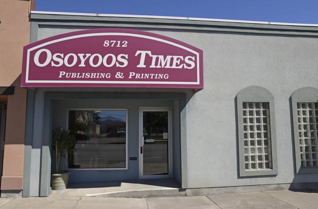 Osoyoos Times. (Richard McGuire photo)