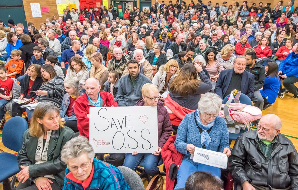 Raucous capacity crowd urges trustees to keep Osoyoos schools open