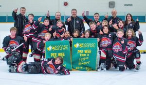 The SOMHA Peewee Rep team also won its weekend playoffs and moves on to provincials in Nelson later this month. (Photo supplied)