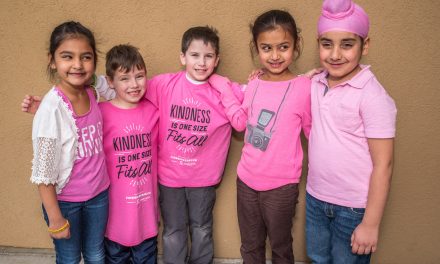 Students wear pink to send message against bullying