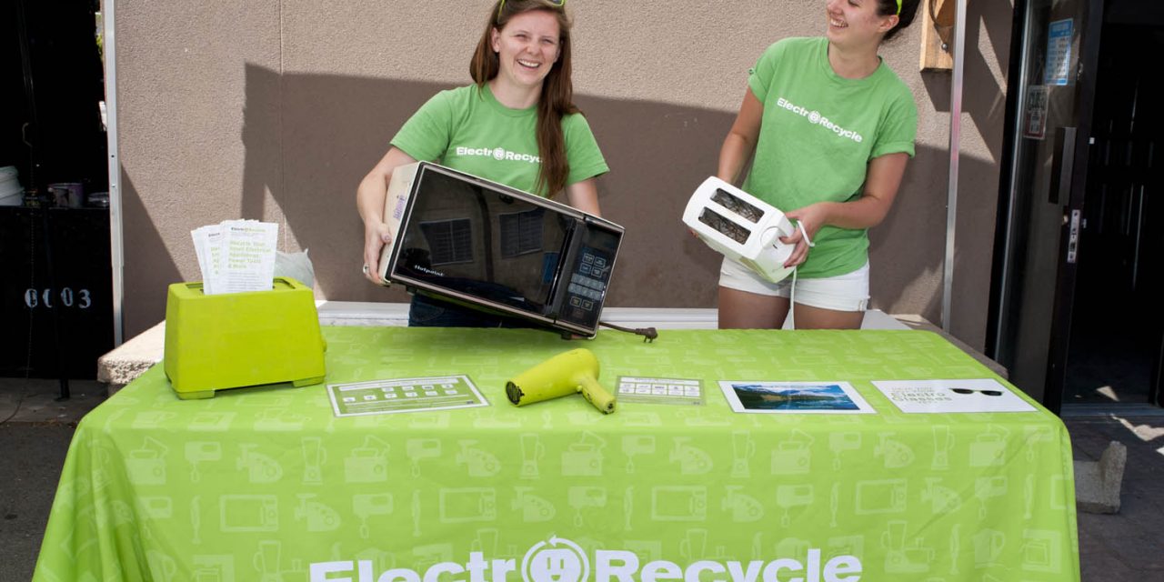 ElectroRecycle Ambassadors spend Wednesday at Osoyoos Bottle Depot